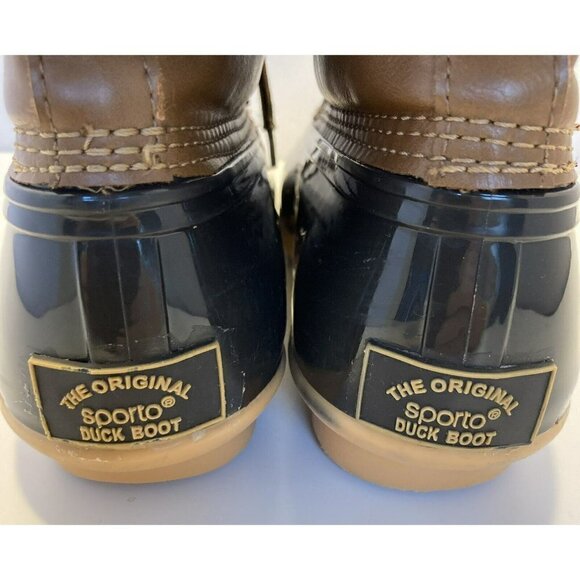 Sporto The Original Duck Boot Womens Ariel Faux Leather Waterproof Rain Boot-10M - Picture 7 of 13
